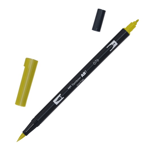 [D93240] Pennarello Tombow ABT Dual Brush N076 Green Ochre