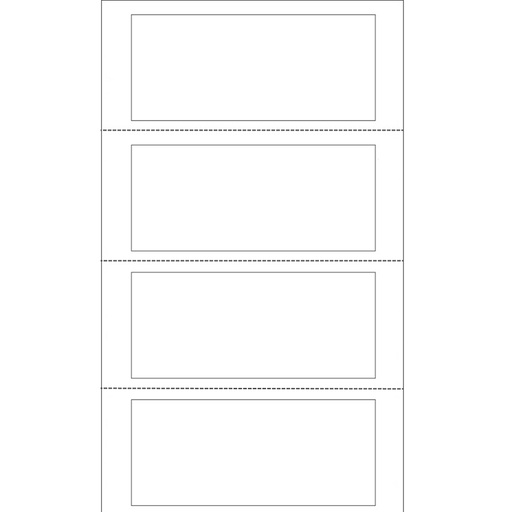 [D95626] Scatola 400 etichette adesive in modulo 140x60mm TT951-2 per passaggi proprietA'