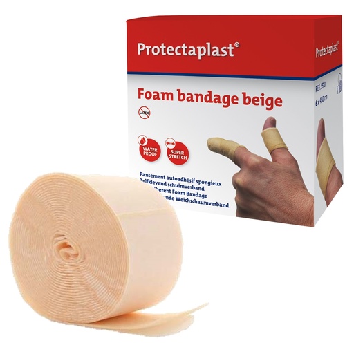 [D95654] Bendaggio coesivo color pelle PROTECTAPLAST 6x450cm