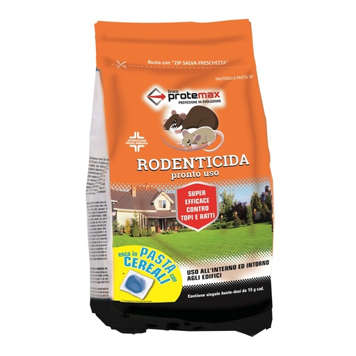 [D95718] Busta rodenticida da 1,53kg pasta blu Protemax