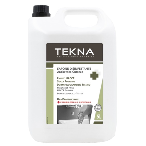[D95913] Sapone disinfettante senza profumo 5lt Tekna