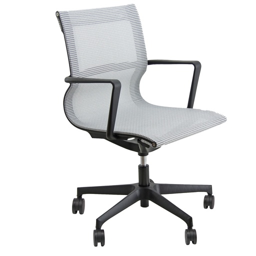 [D96100] Poltrona direzionale Tekno TKN grigio con braccioli inclusi