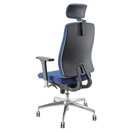 [D96139] Poltrona semidirezionale Absolute ASAPG blu c/ braccioli regolabili+poggiatesta