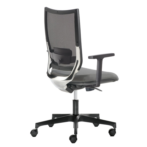 [D96166] Poltrona semidirezionale Elite concept COTE grigio c/ bracc. regolabili