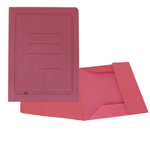 [D96194] 50 cartelline 3 lembi magenta c/stampa 200gr