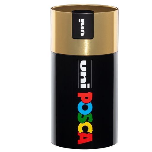 [D96220] Gift Box c/coperchio oro 18 marcatori Uni Posca PC5M p. media col.ass. UNI