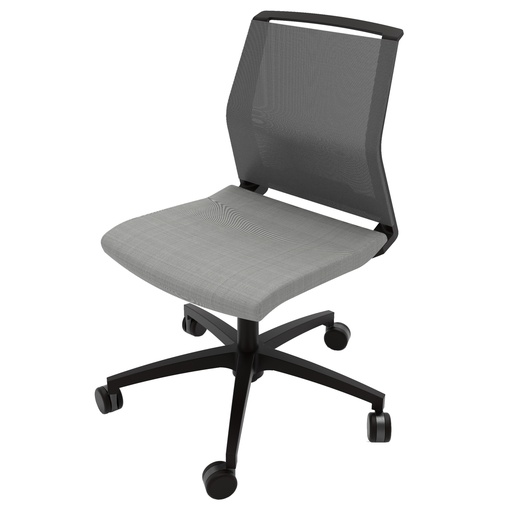 [D96222] Poltrona semidirezionale Light LLE grigio chiaro senza braccioli