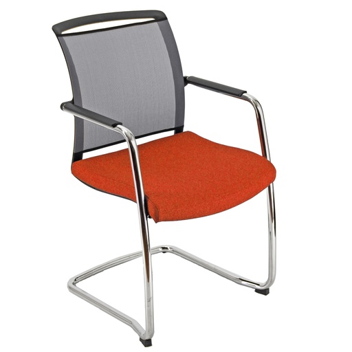 [D96224] Seduta attesa Zoe ZOES ruggine/grigio con braccioli inclusi
