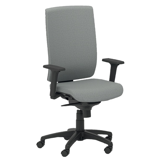 [D96228] Poltrona semidirezionale Kind KIAT grigio chiaro con braccioli regolabili