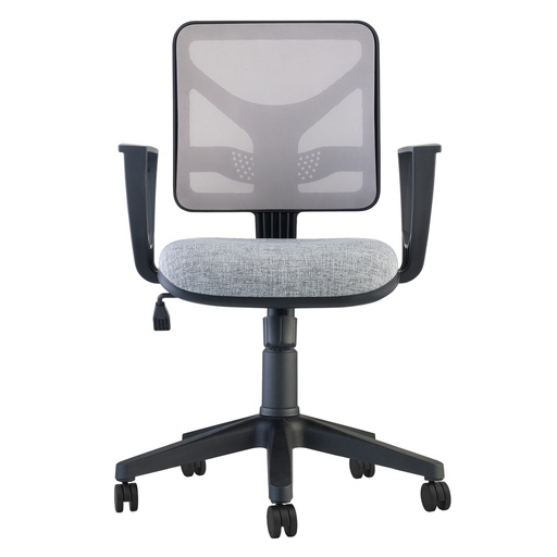 [D96265] Seduta operativa Pentagon Y10 PNBE grigio/grigio con braccioli regolabili