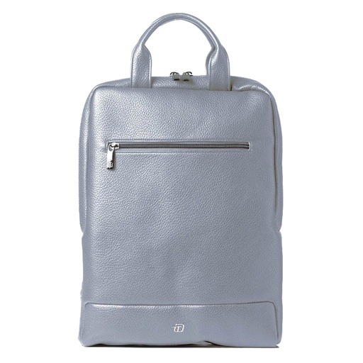 [D96372] Zaino slim Gate Trended ecopelle dim. 28x38x10cm azzurro InTempo