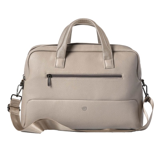 [D96377] Borsa c/manici Gate Trended ecopelle dim. 41x30x15cm ghiaccio InTempo
