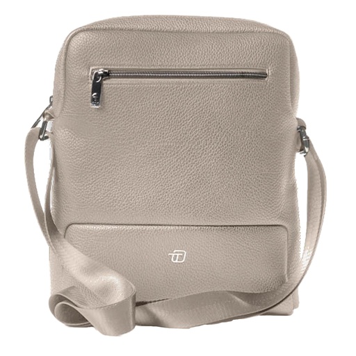 [D96386] City bag medium Gate Trended ecopelle dim. 25x30x6cm ghiaccio InTempo