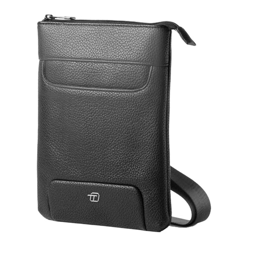 [D96391] City bag piccola Gate Trended ecopelle dim. 20x26x2cm nero InTempo