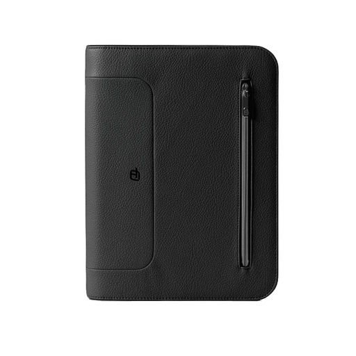 [D96397] Portablocco A4 Gate Trended ecopelle dim. 28x35cm nero InTempo