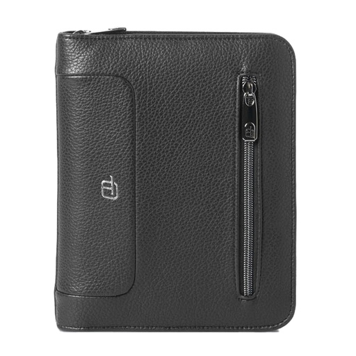 [D96400] Portablocco A5 Gate Trended ecopelle dim. 19x23cm nero InTempo