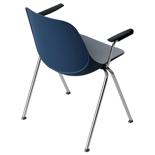 [D96455] Seduta attesa Quick QKBR blu con braccioli inclusi