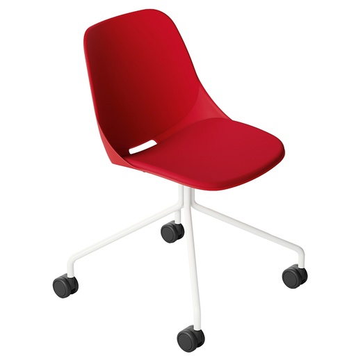 [D96457] Seduta attesa Quick QKG4B rosso senza braccioli