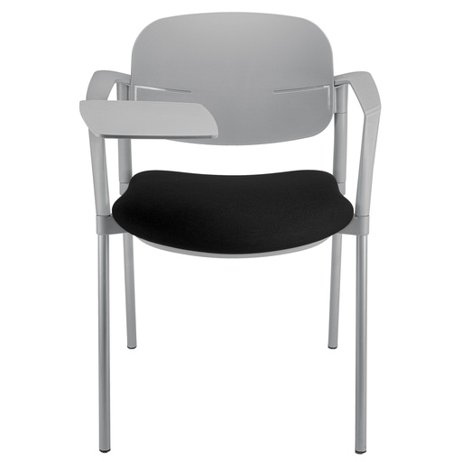 [D96492] Poltroncina visitatore Step SPGPTT nero con braccioli inclusi e tavoletta