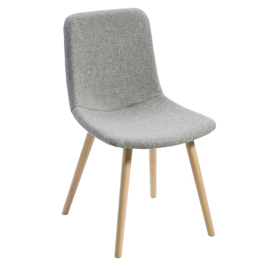 [D96555] Poltroncina visitatore Tosca TO4L grigio chiaro senza braccioli