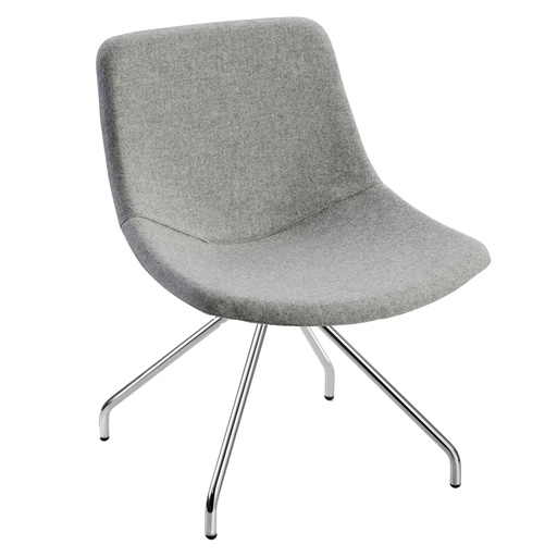 [D96556] Poltroncina visitatore Tosca TO4CV grigio chiaro senza braccioli