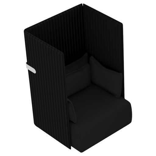 [D96559] Divanetto 1 posto Oasis OA1 nero