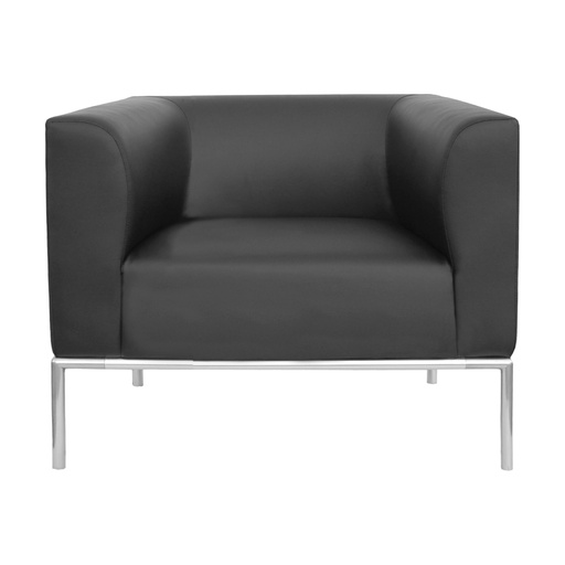 [D96567] Poltrona Diwa DW1 nero braccioli inclusi