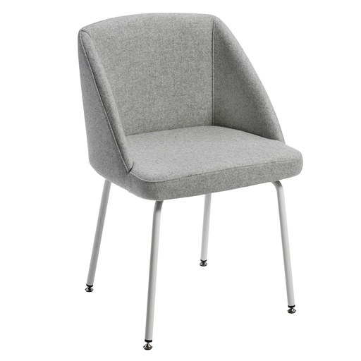 [D96586] Poltroncina attesa Norma NO4CV grigio chiaro