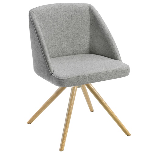 [D96587] Poltroncina attesa Norma NO4LV grigio chiaro
