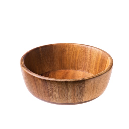 [D96604] Insalatiera in legno di acacia D21x7cm Leone