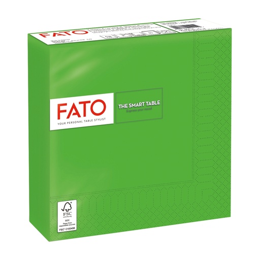 [D96621] 50 tovaglioli carta 33x33cm 2 Veli Verde Smeraldo Fato