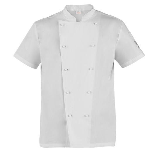 [D96648] Giacca da cuoco Tommaso a manica corta Tg. M bianco