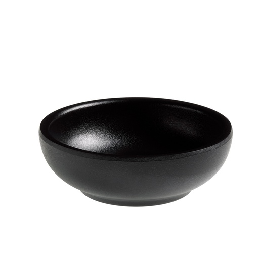 [D96746] Ciotolina tonda fingerfood in melamina nera D7x3,5 cm Leone