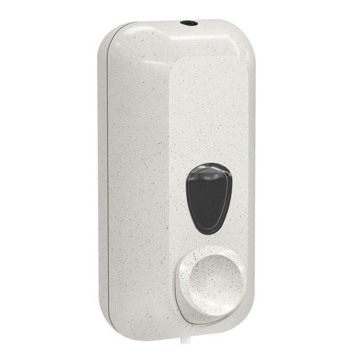 [D96759] Dispenser sapone liquido a riempimento 0,55 L bianco Woodplastic