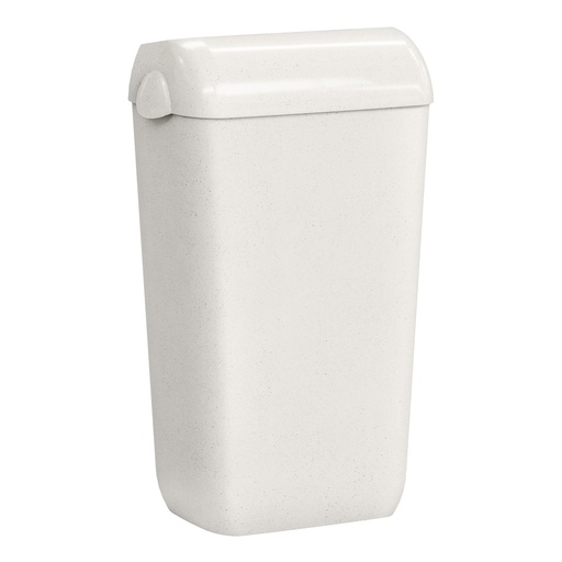 [D96764] Cestino gettacarte con coperchio 23 L bianco Woodplastic