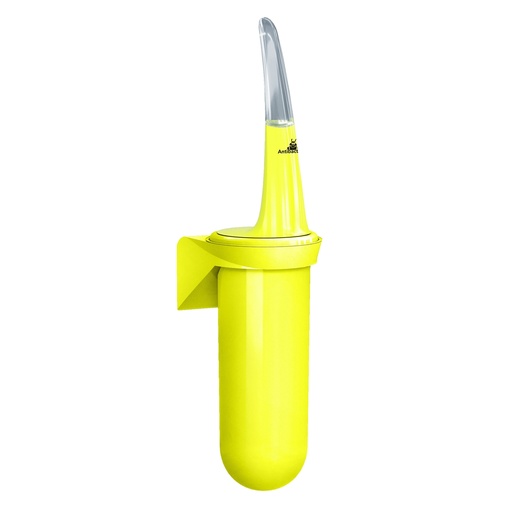 [D96771] Portascopino da parete per bagno Skin giallo fluo