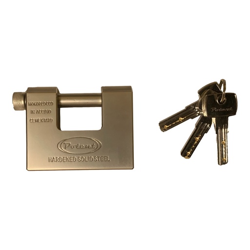 [D96788] Lucchetto monoblocco per serrande acciaio temprato Metalplus