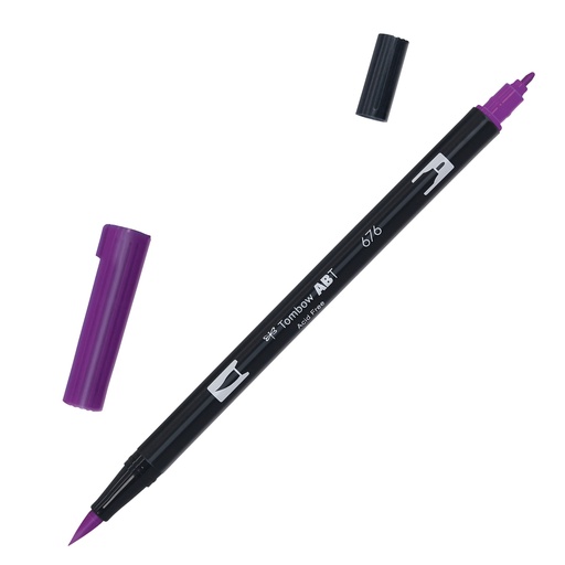 [D96872] Pennarello Tombow ABT Dual Brush 676 royal purple