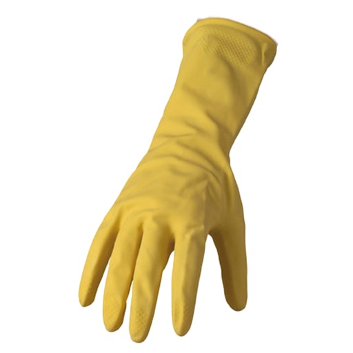[D96934] Coppia di guanti in lattice felpato R90 tg. M Giallo Reflexx