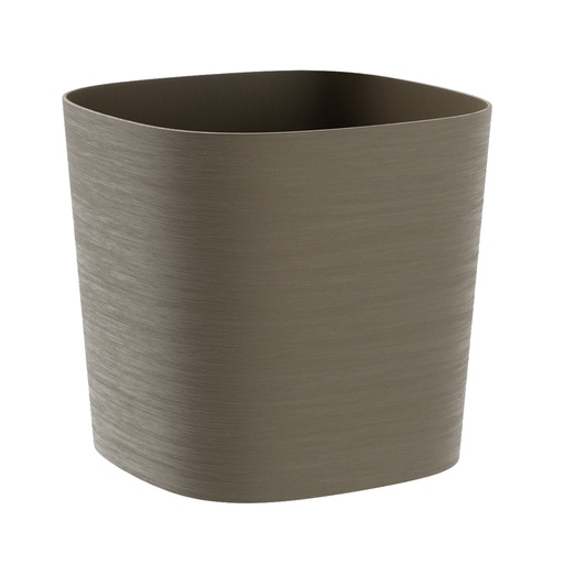 [D97115] Vaso quadrato Capri 13lt sabbia TeraPlast