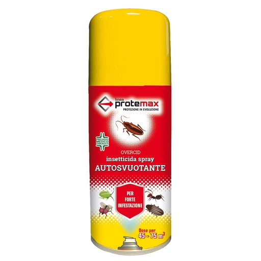 [D97128] Insetticida spray Overcid bomboletta autosvuotante 150ml Protemax