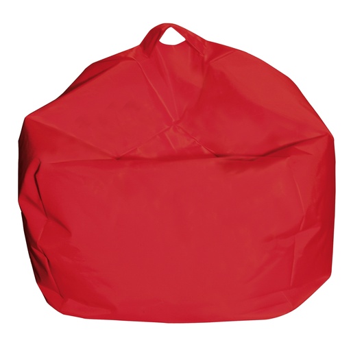 [D97216] Pouf Comodone rosso H 62x65 D cm