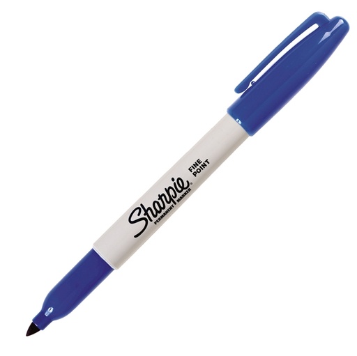 [D29106] MARCATORE SHARPIE BLU PERMANENTE P.FINE