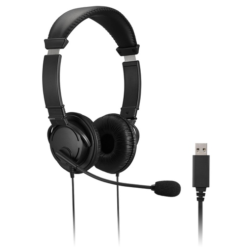 [D97378] Cuffie Stereo con microfono e controllo del volume conness.USB-A -- Kensington