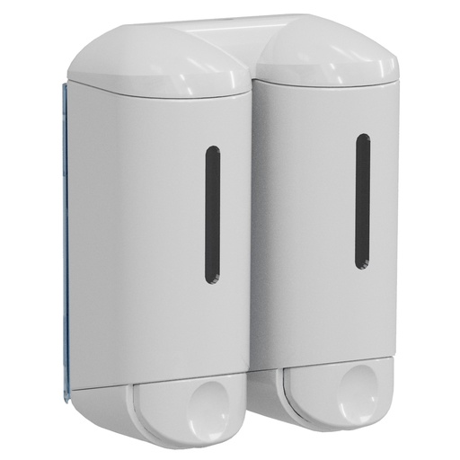 [D97402] Dispenser a muro per sapone liquido 0,17lt bianco Double Shower Small MAR PLAST