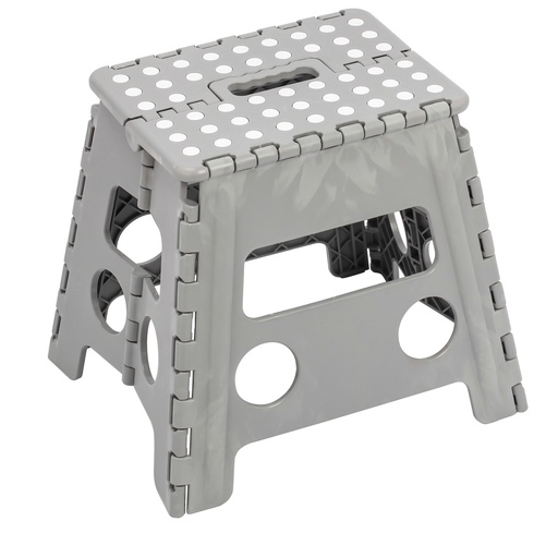 [D97450] Sgabello Clic Clac alto grigio 30x22x32cm