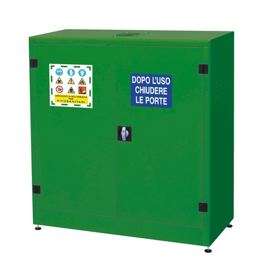 [D97463] Armadio di sicurezza per fitosanitari e pesticidi 107,5x50x110cm verde