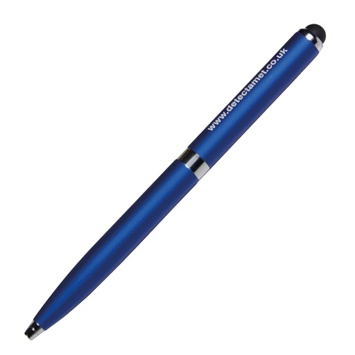 [D97757] Penna detectabile retrattile 2 in 1 per iphone ipad e tablet colore blu