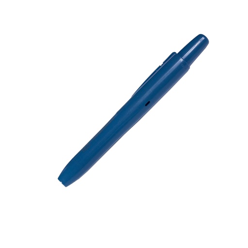 [D97758] Pennarello detectabile indelebile retrattile a punta tonda colore blu