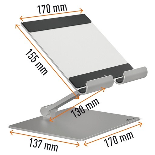 [D97836] Supporto per tablet fino a 13'' Rise Durable
